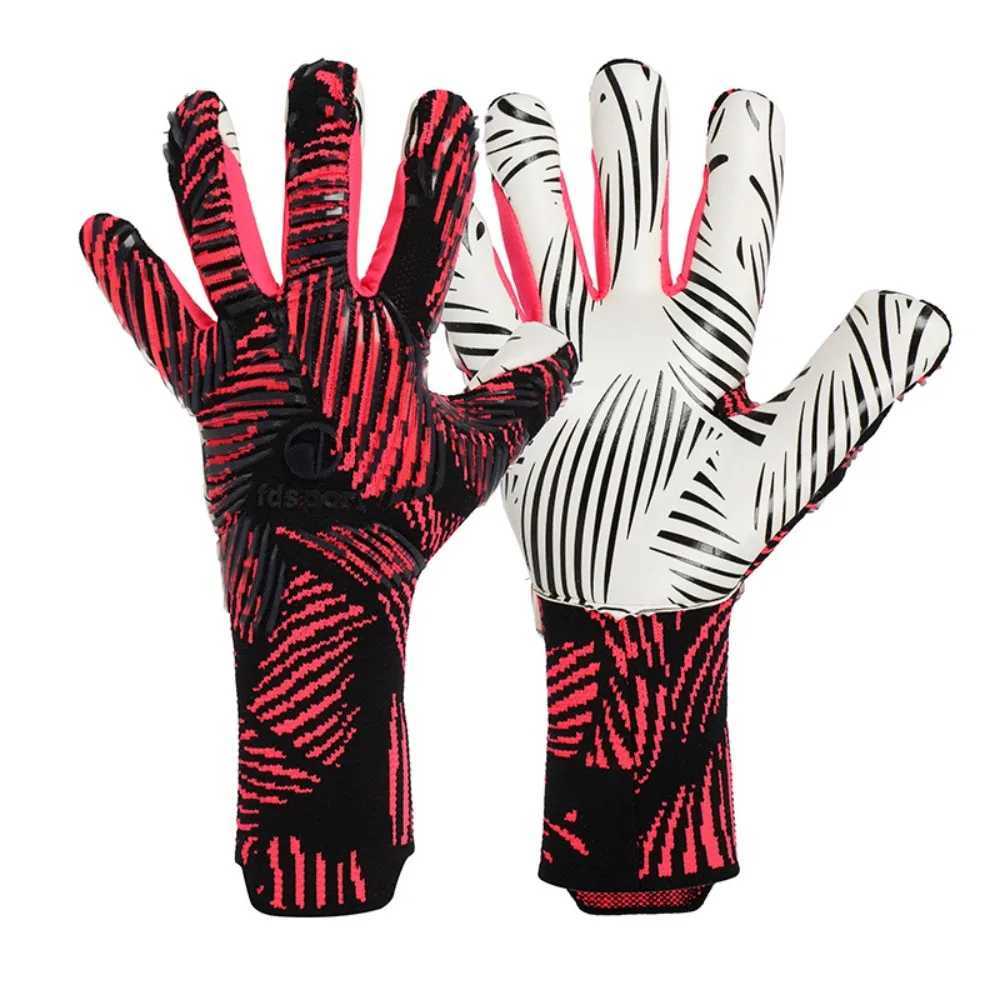 Anti slip goalkeeper gloves with thick protection for fingers professional football goalkeeper glove pads for childrenXJ250412