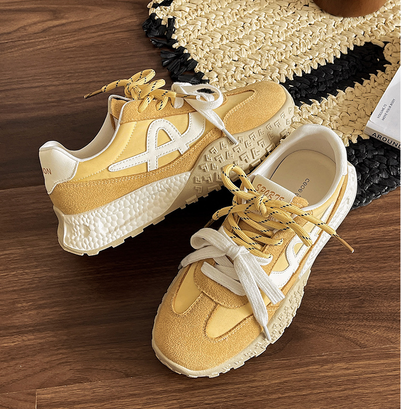 2025 Spring Collection Chunky German Military Sneakers - Genuine Leather Unisex-Design Women's Athletic Shoes