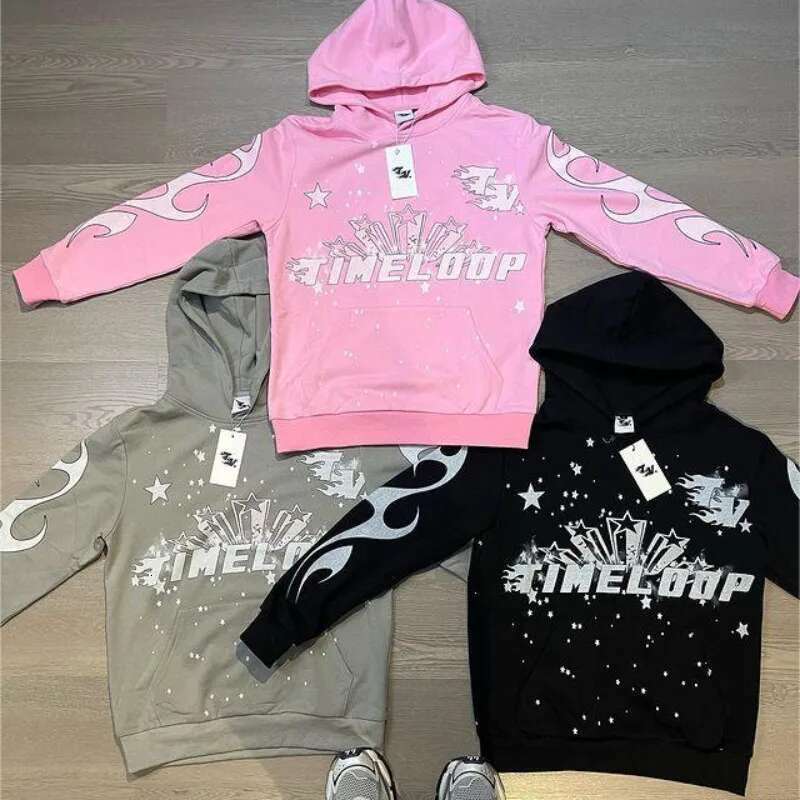 New Haruku Gothic Pullover Hoodie Y2k Hoodies Men Hip-Hop Graphic Print Oversized Women Sweatshirt Street Wear Top Clothing
