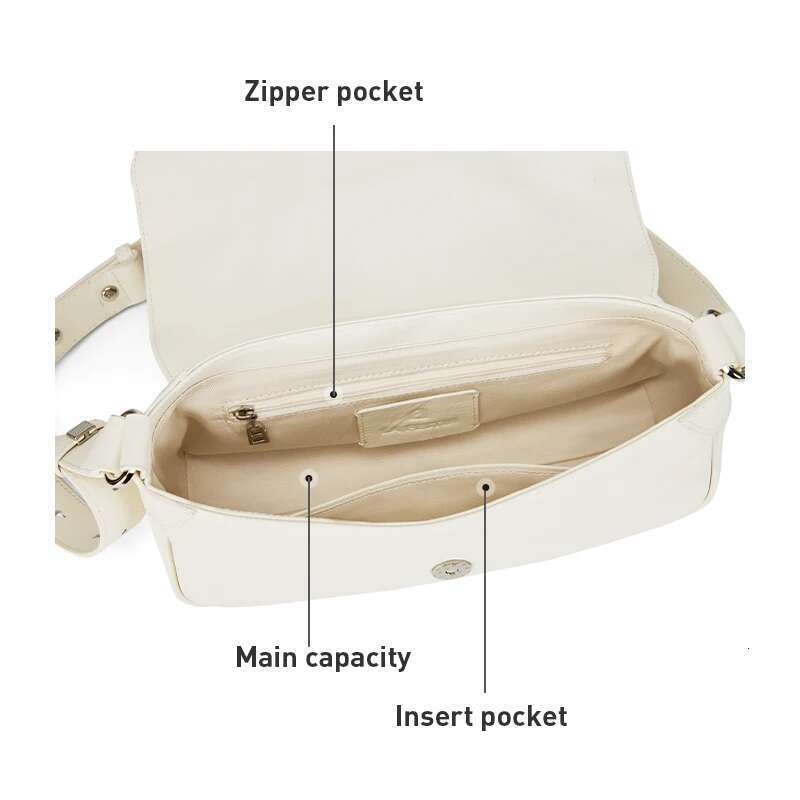 LA FESTIN Original Brand 2024 New Design Shoulder Crossbody Handbag Women Retro Style Square Bag Large Capacity Bags
