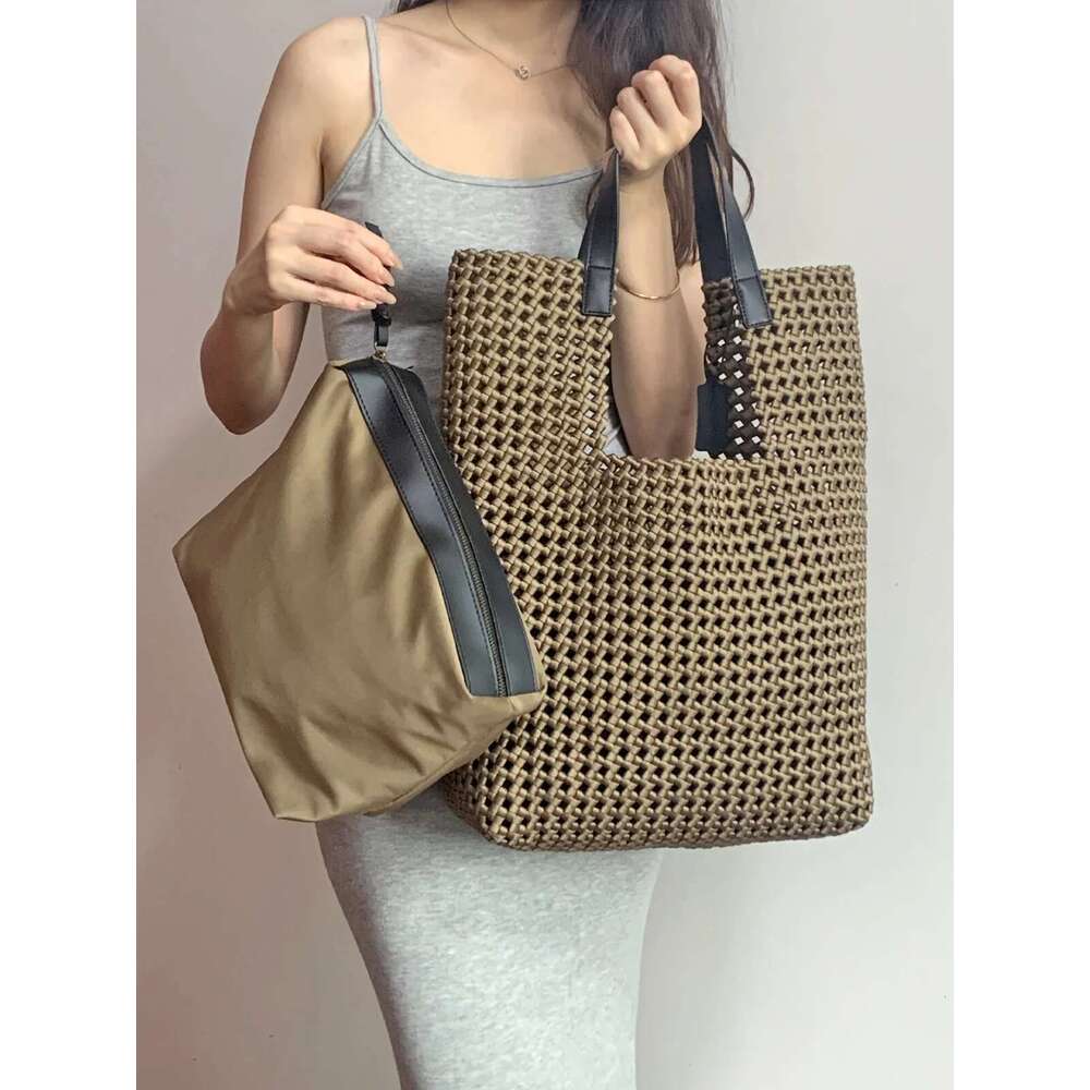 Women's Designer Festa Neoprene Woven Large Women's Bag Tote Bucket Bags Mistress Gift Handbag