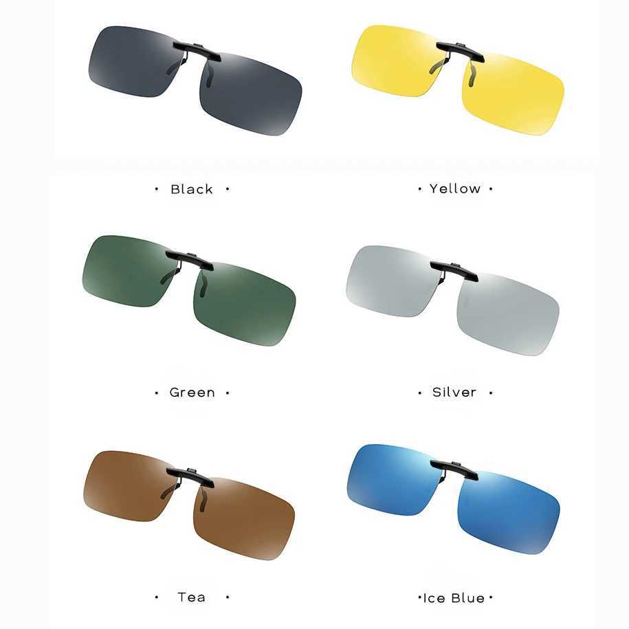 2022 New Clip-on Sunglasses Clips Tide Ultra-light Myopia Polarized Sunglass Clip-Up Fishing Anti-ultraviolet Set Mirror CK003C250411