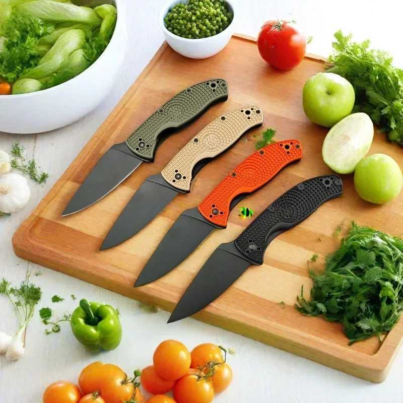 C122 Durable Lightweight FRN Handle Drop Point Blade Pocket Knife 8Cr13Mov Blade Outdoor Easy to Carry Hunting Camping KnifeT250412
