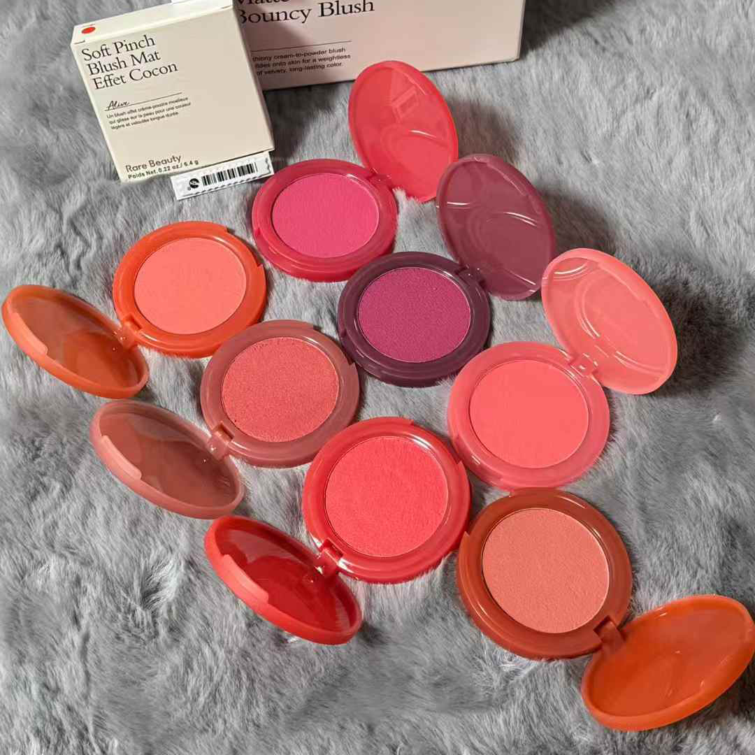 Rare Beauty Powder Blusher 2025 New Soft Pinch Air Cushion Fluffy Matte Mashed Potato Powder Blusher Cream 6.4g Matt Holds Makeup Naturally
