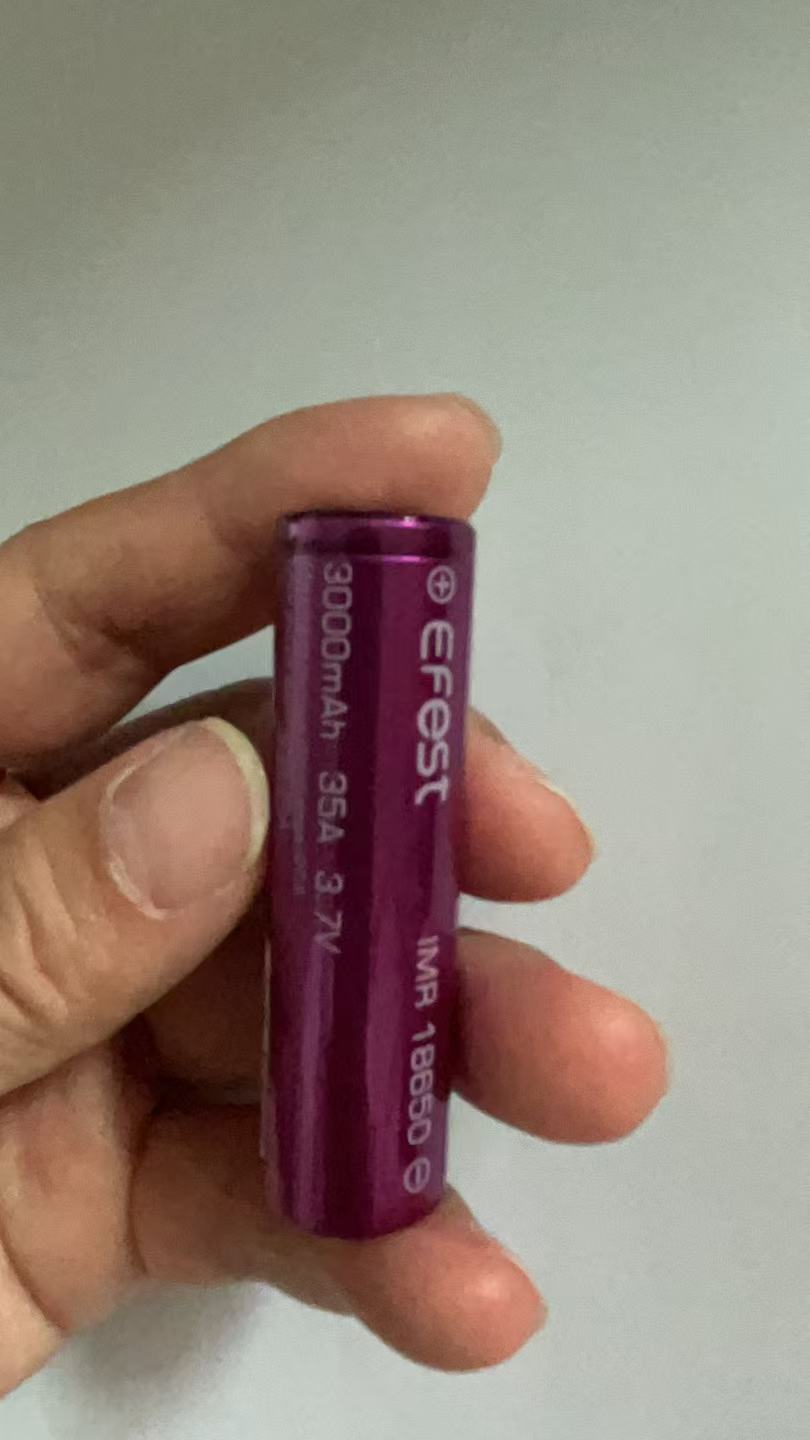 100% High Quality IMR18650 Battery 3000mAh 35A IMR 18650 Lithium 3.7V Li-ion Rechargeable Batteries Cell With Box Purple Flat Top