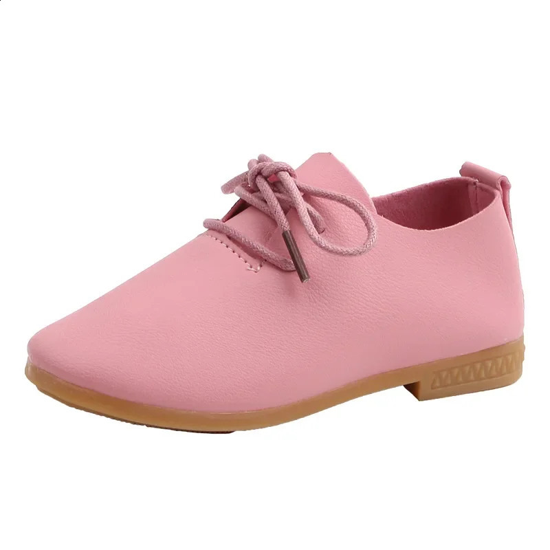 Cute toddlers little girls PU leather shoes formal boys school shoes students lace party evening dresses baby H04183 250411