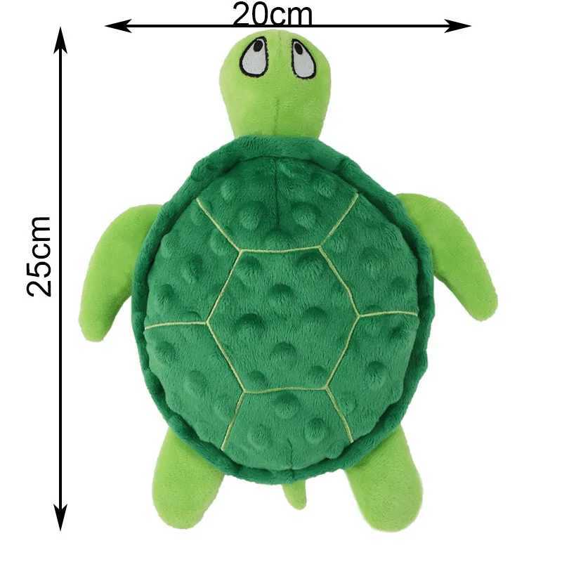 High Quality Dog squeeze toy turtle shaped plush dog cat toy unfilled curled interactive chew toy for small large and small dogs to play with T2504012