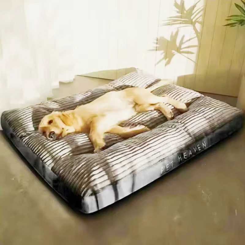Big Dog Bed Soft Coral Pet Sleep Mat Thick Size Dog Cat Mat Non slip Detachable Washable Dog Sofa Pet Supplies X250412