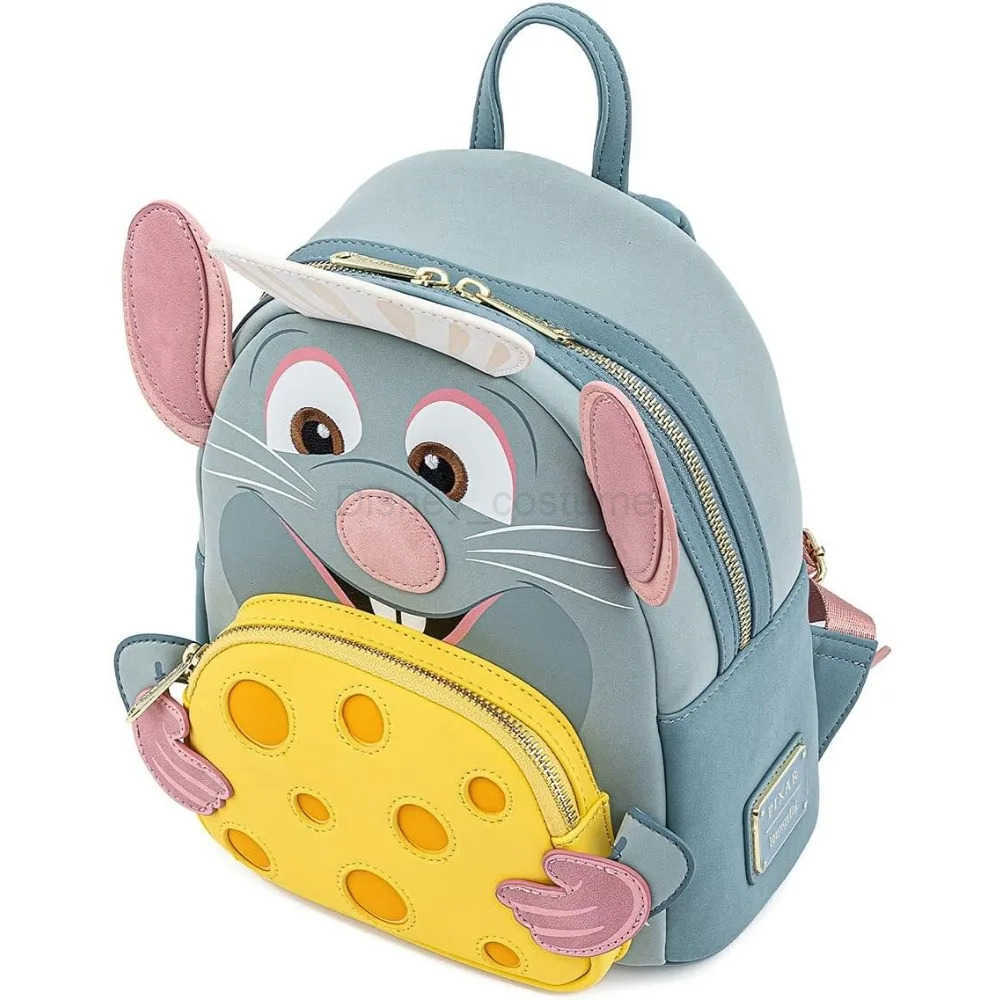 Disney Ratatouille Chef Role Play Womens Double Strap Shoulder Bag Wallet School Backpack Womens Backpack Casual Bag Girlfriend Gift X250412