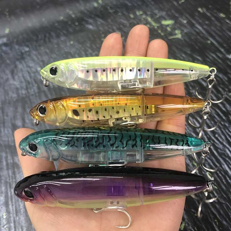 17g Surface Pencil Fishing Lures Walk the Dog Floating Wobbler Laser Artificial Bait for Trout Bass Top Water Swimbait Equipment Z250411