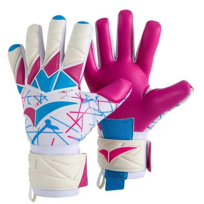 Mens football goalkeeper gloves 4mm thick latex goalkeeper gloves protective game training gloves anti slip inner seamXJ250412