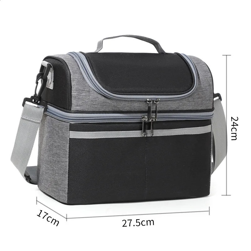 Outdoor picnic bag waterproof camping organizer bag cooler lunch box portable food storage bag with large capacity 250410