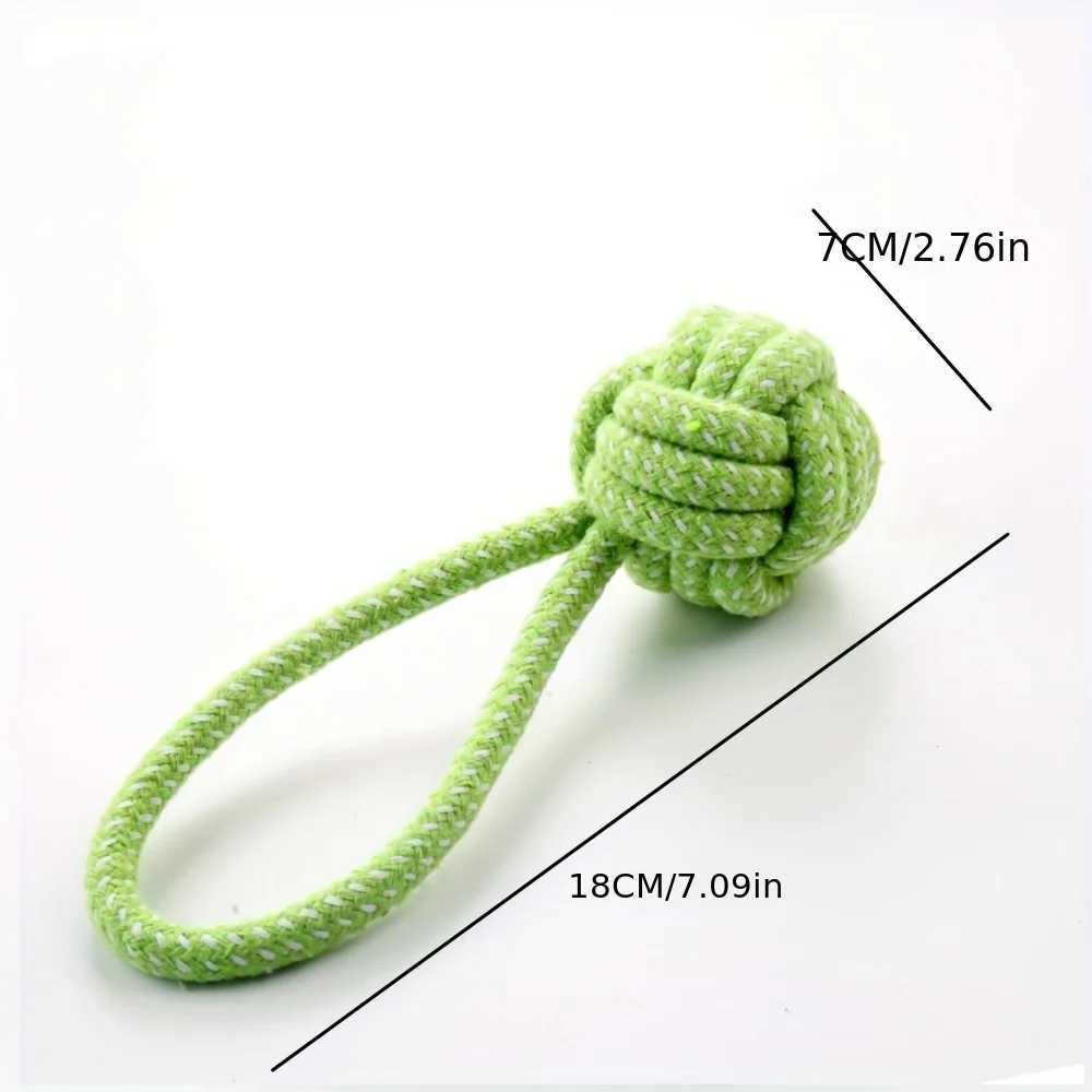 High Quality 1 colorful interactive cotton rope puppy mop toy ball dog accessory toothbrush chew durable supply T2504012