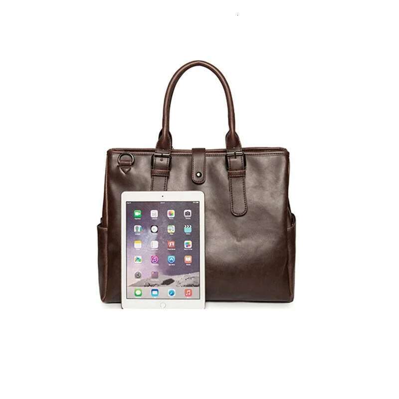 Designer Bag Retro Briefcase Men Large Capacity Top-Handle Bags With Strap Fashion Men's Crossbody Shoulder Messenger Bag Handbag