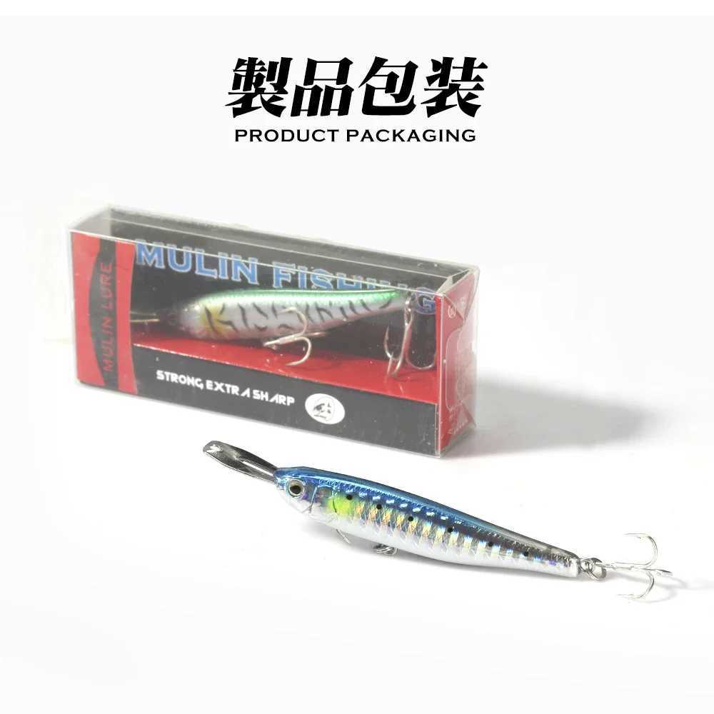 TSUYOKI Sinking Pencil Lure Riser bait 007R Metal Lip Wobbler Bass Jerkbait Minnow Wobbler illex Riserbait 007R Lure Z250411