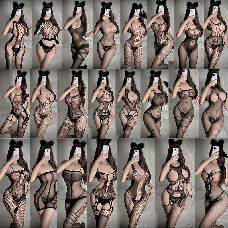 Sex Lingerie tight lace embroidered jumpsuit open cut sissyfikation through sexy womens sexy clothing sex shop W250412