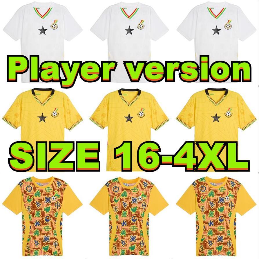 25/26 Ghana Thomas Soccer Jerseys 2025 Home Team National Schlupp Kudus J.ayew Caleb Ekuban Samuel Owusu Pre-Match Shirt Football Uniforms Sale S