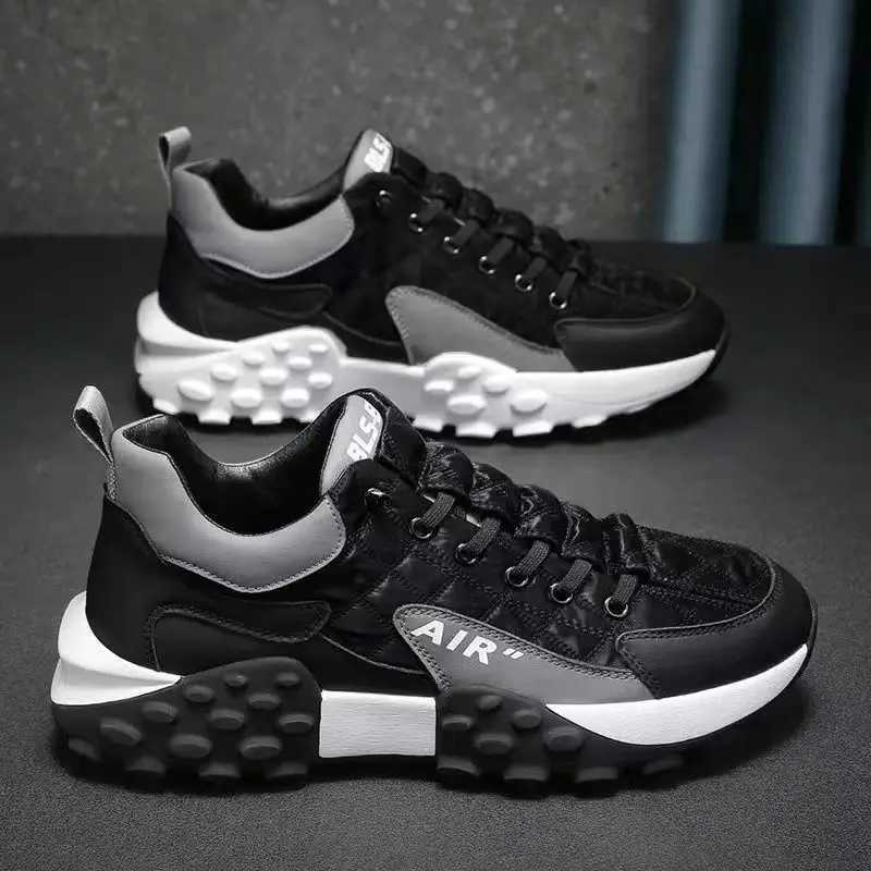 Male student trend shoes running sports shoes famous thick soled dad shoes on the Internet breathable casual shoes W250412