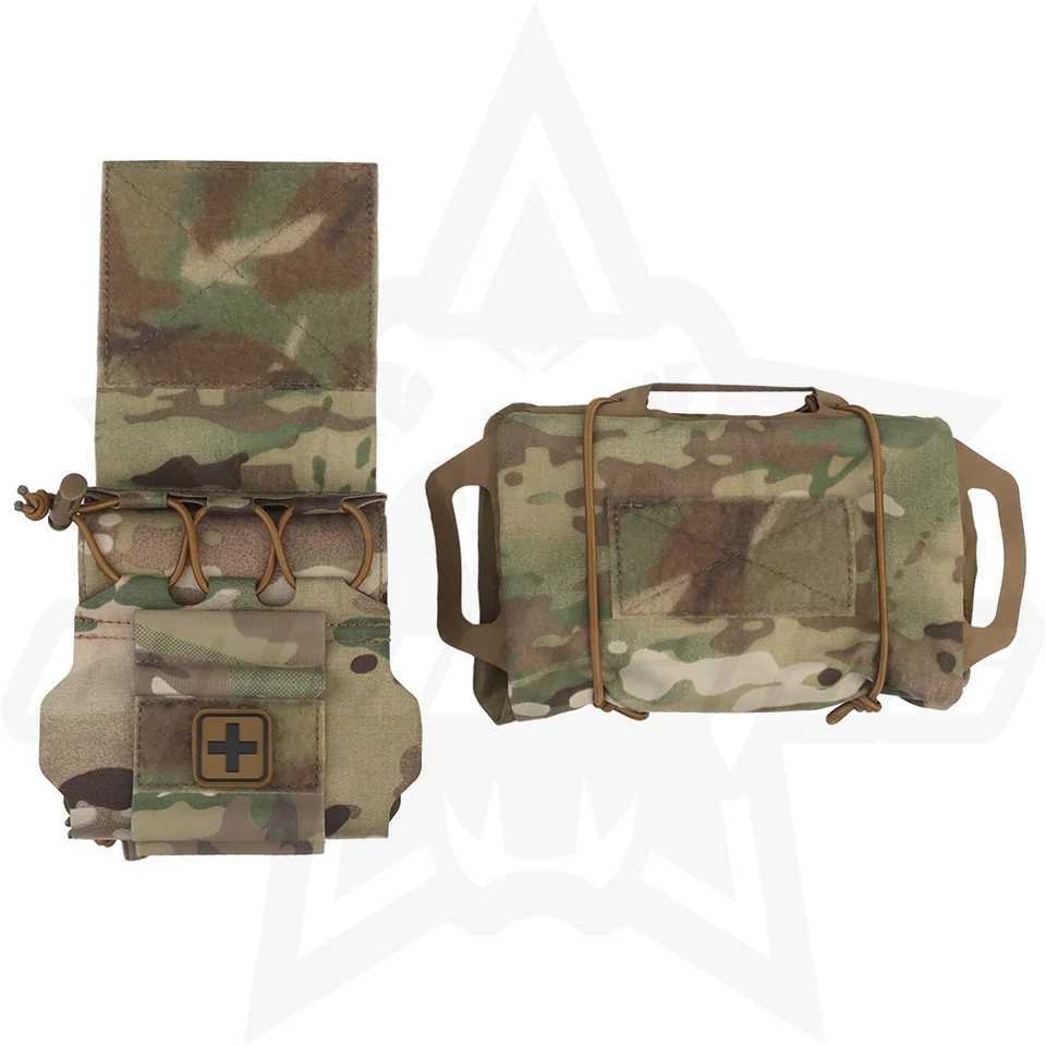 OphidianTac IFAK Kits Medium First Aid KitEDC Storage Bag for Camping Hunting Emergency Molle Bag Vest Accessories Z250411