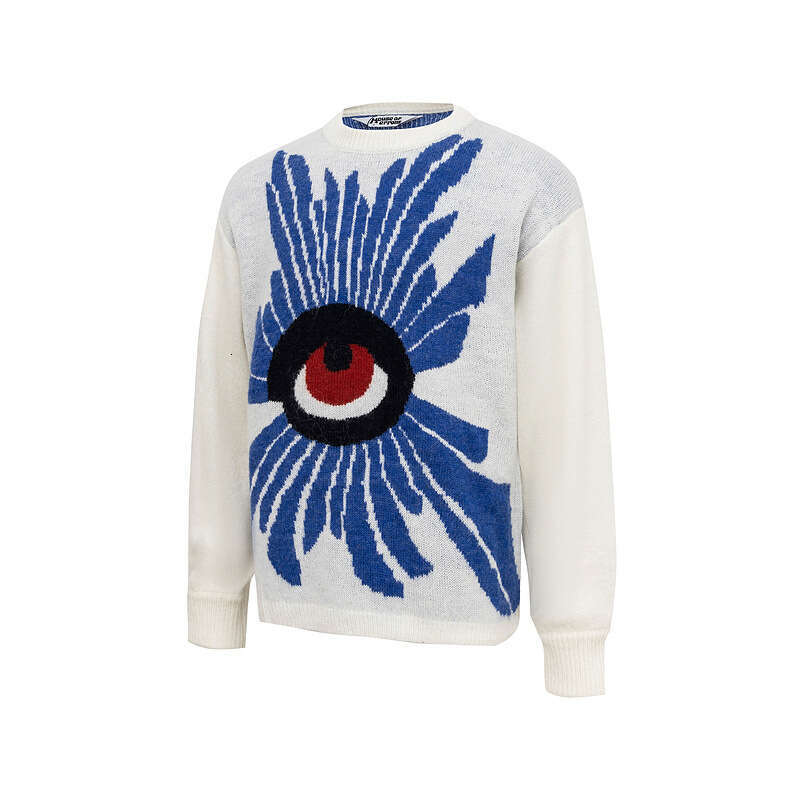 House Errors Eye Of Truth Sweater Casual Knitwear Instagram High Street Trendy Autumn/Winter Pullover Coat