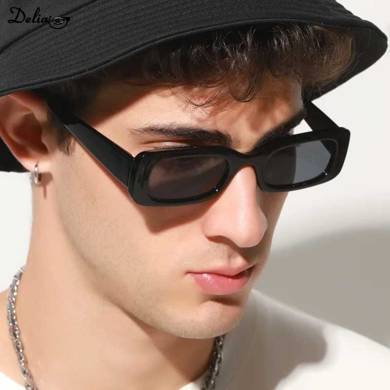 2024New Retro Small Sunglasses Mens and Womens Fashion Trendy Vintage Popular Square Frame Rectangle Sunglasses UV Protection Z250411
