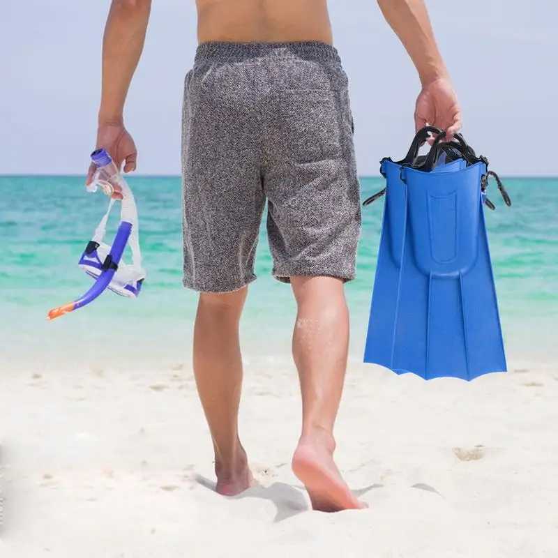 Adult swimming flip cover lightweight rubber flip cover comfortable swimming equipment short swimming fins with adjustable anklesY250412