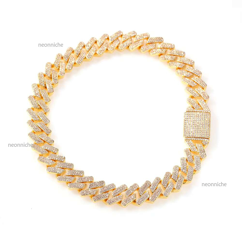 Hot Selg Sterg Sier D-Color Moissanite Trendy Hip-hop Cuban Bracelets in 6mm 8mm 10mm Sizes
