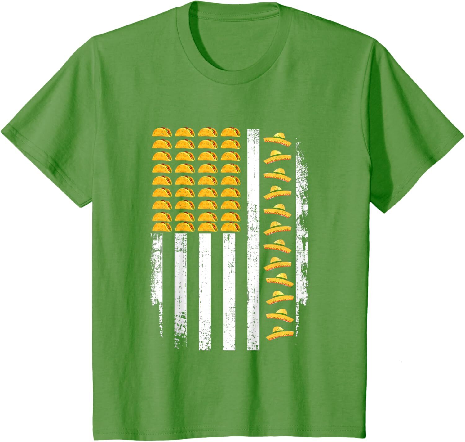 T shirt for Mens Cinco De Mayo US Taco Flag Mexican Sombrero Cinco De Mayo Graphic Tee Casual Tops Clothes Short sleeve