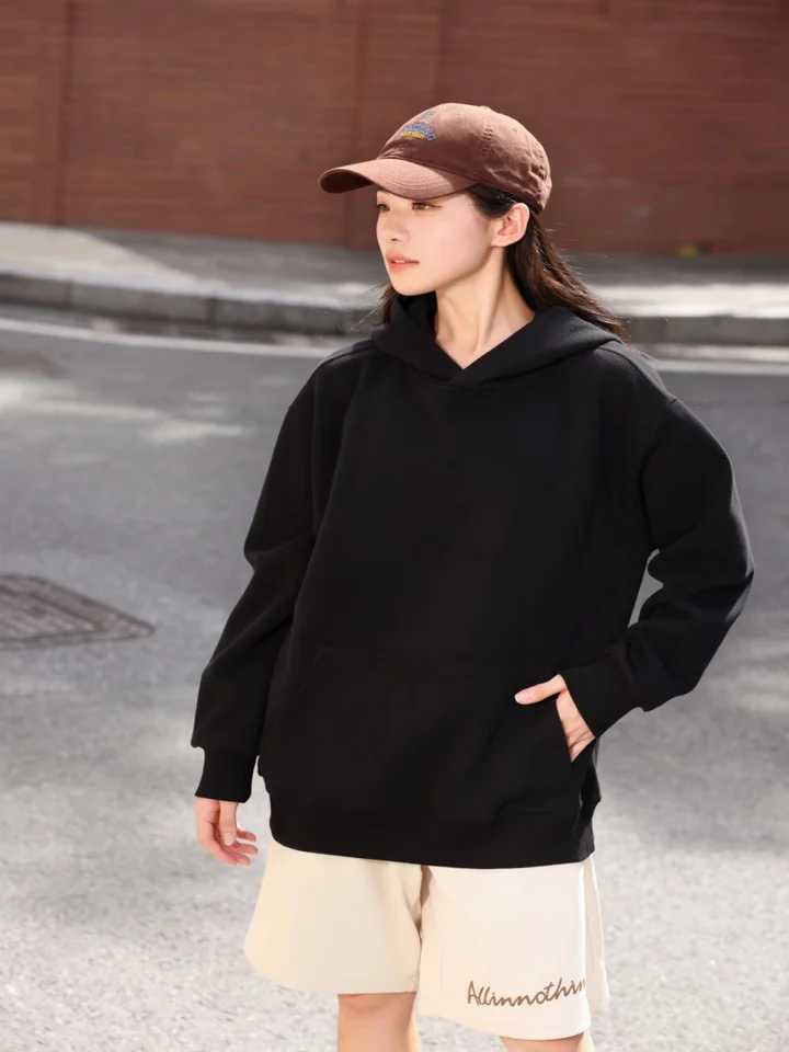 POD customization Fashionable loose cotton hooded sweatshirt for men and women customized printed embroidered spring and autumn clothT251112