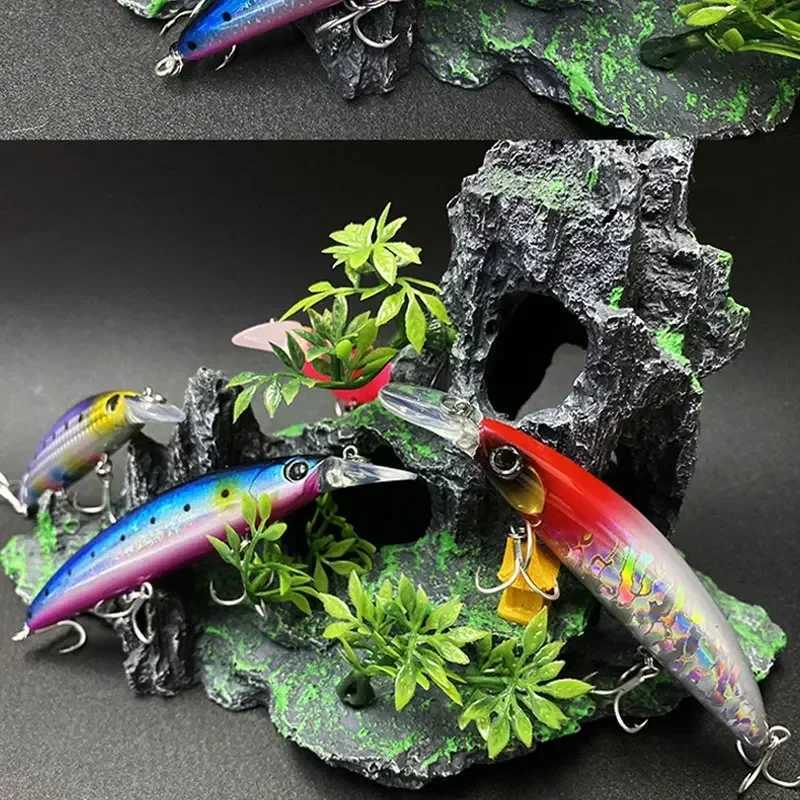 Floating Minnow Fishing Lures 110MM 20g Sea Ocean Beach Fishing Artificial Hard Bait Fishing Tackle for Bass Pike Perch Pesca Z250411