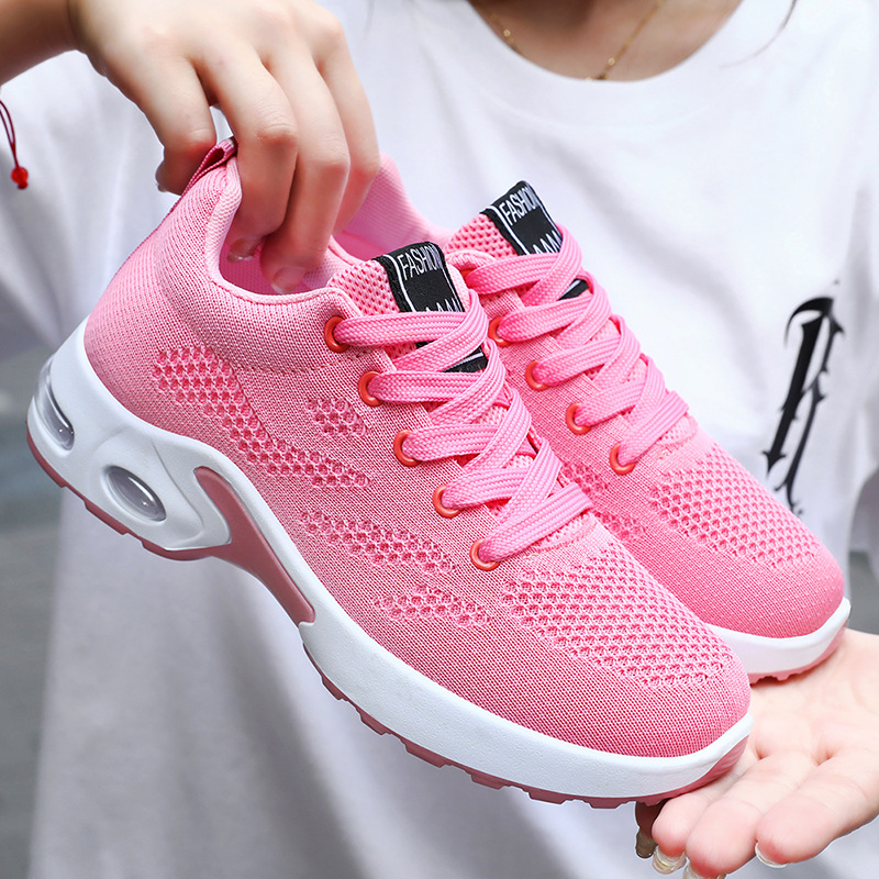 Korean Style Cloud Cushion Sport Shoes Unisex - Spring Summer Lightweight Mesh Running Shoes Non-Slip Walking Shoes