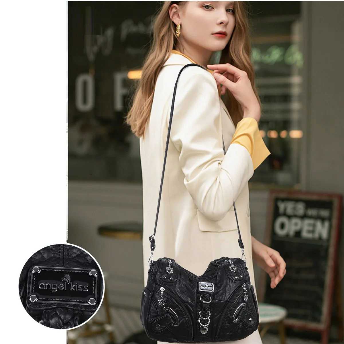 Angel kiss Women Handbags Fashion Large Shoulder Bag Top-handle Handbag Satchel Dumpling Shoulder Bag Tote Hobos Large PurseW251111