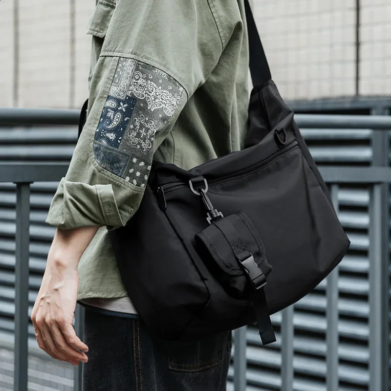 Korean cross body bag mens shoulder bag multifunctional bag casual messenger bag fashion mini bag 250411