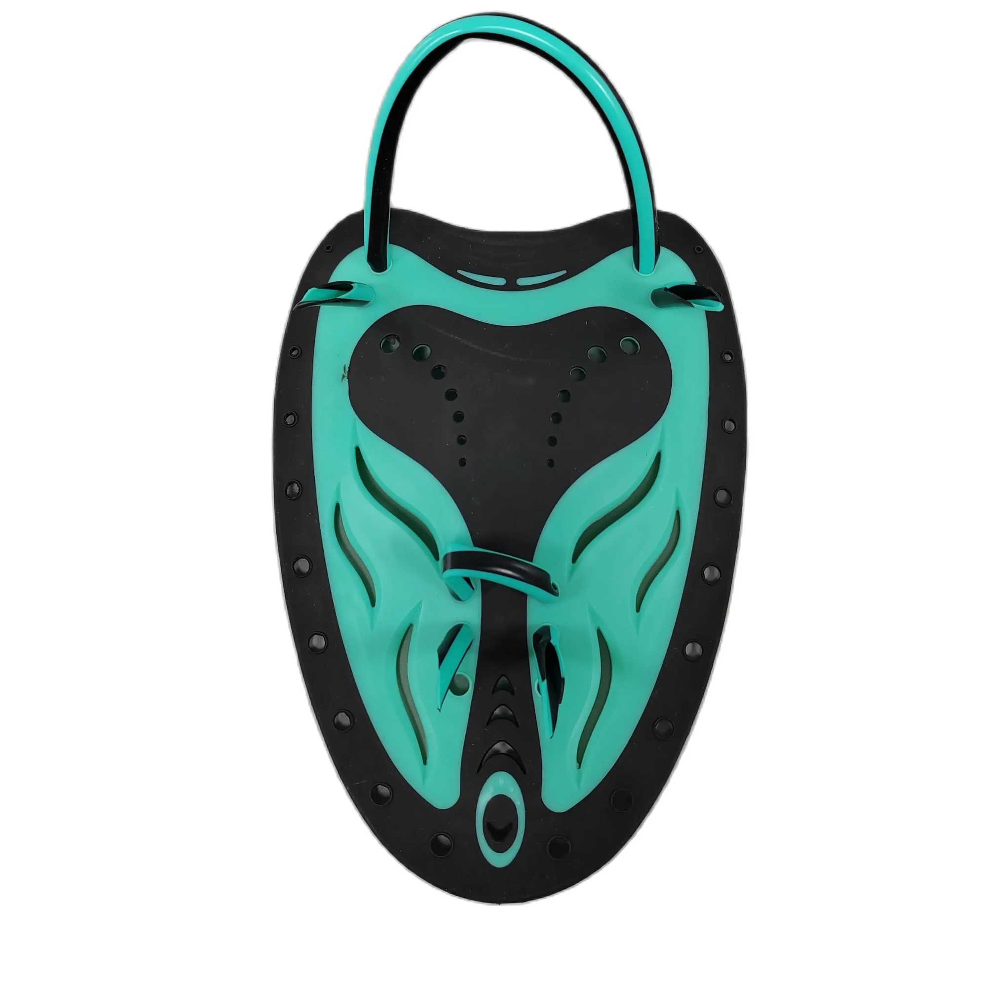 QYQ Adult Adjustable Silicone Hand woven Strap Diving Gloves Finger Collar Learning and Training Equipment Professional Swimming Paddles Frog FingersY