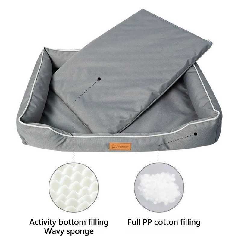 Removable waterproof dog bed upgraded 900D Oxford more waterproof and bite resistant dog bed suitable for all seasons dog accessories X250412