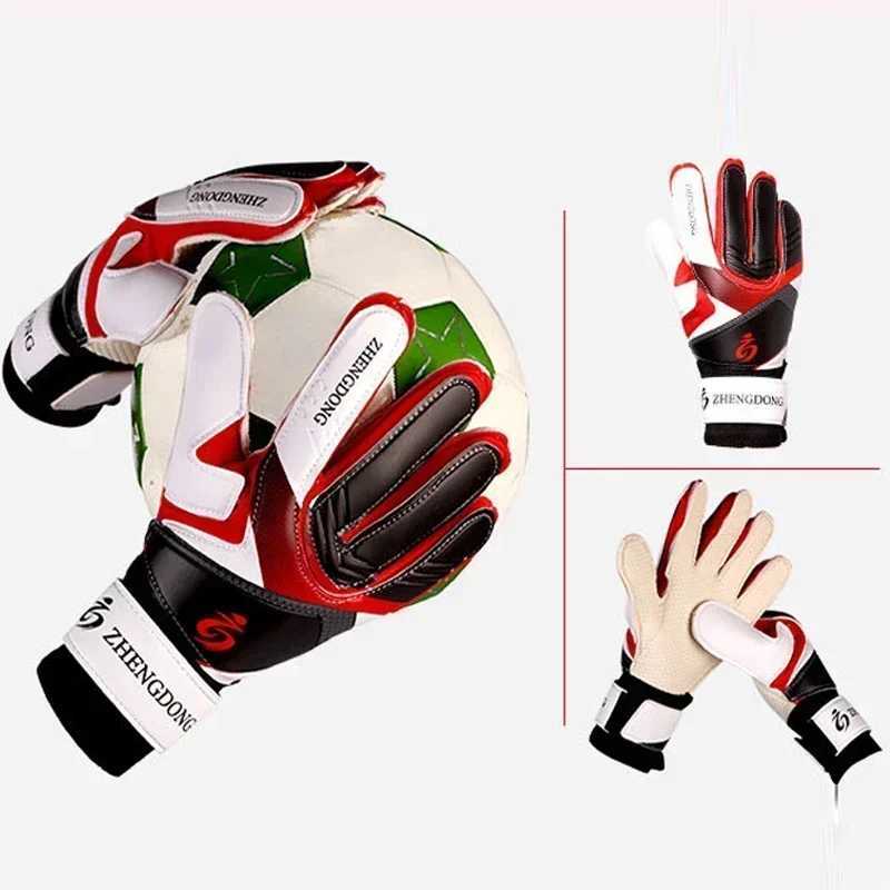 Professional football goalkeeper gloves with finger protection for adults and children thick latex football glovesXJ250412