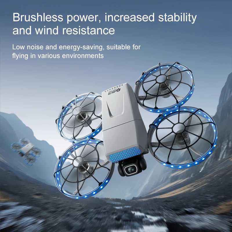G63 Drone 8K HD Dual Cameras 180 FPV 5G WIFI GPS Bless Motor Obstacle Avoidance Remote Control Foldable Quadcopter Toy Gift H251112