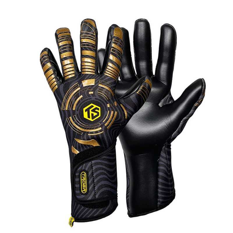 Trobrs new competitive half finger breathable thick and durable natural latex goalkeeper gloves with internal seamsXJ250412