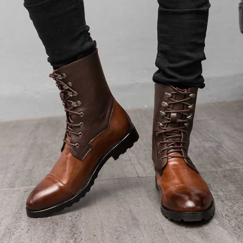 3848 Autumn Winter Elegant Chelsea Leather Men Couple Shoes Size Slip- Dress Formal Mens Ankle Boots Model Fi Show 2022XJ251112