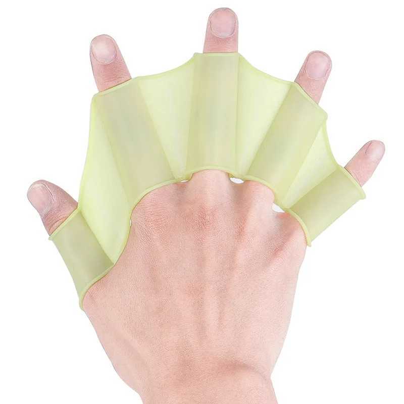 Swimmers Flippers silicone fingers flexible duck feet suitable for children and adults freestyle coaching hands and foot padsY250412