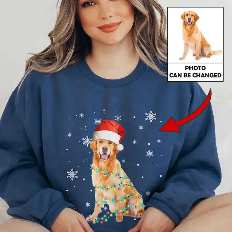 POD customization Custom Dog Cat Photo Ugly Sweatshirt Personalized Custom Pet Photo Ugly Sweater Ugly Sweater Christmas Winter Clothes WomenT251112