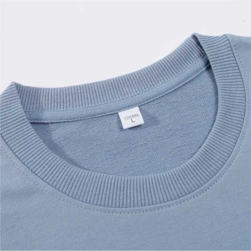 POD customization Men Women Casual Crew Neck Sweatshirt Custom Company Team Cotton Sweatshirt Embroidery Design Solid Color Pullover PrintingT251112