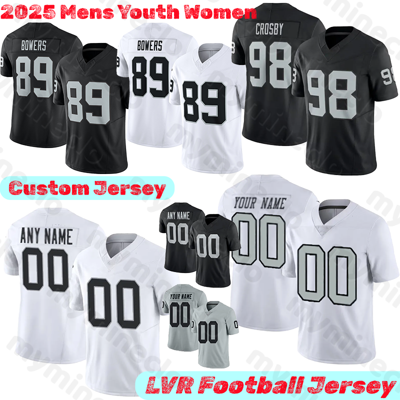 Las VegasS Raiderss jersey Maxx Crosby Fernando Mendoza Brock Bowers Tre Tucker Ashton Jeanty Raidersjersey Bo Jackson Wilson Booker Carr Raider Football Jerseys