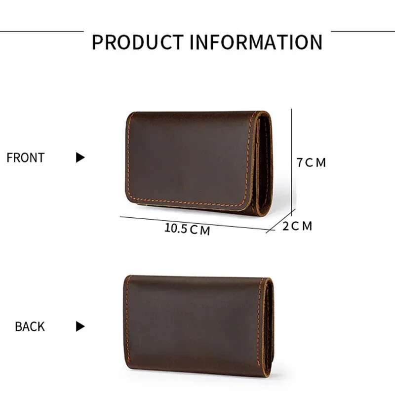 Mens Genuine Leather Coin Ladies Mini Bag Clutch Feminine Men's Slim Purse Money Small Wallet Card Holder Gift ddmythur