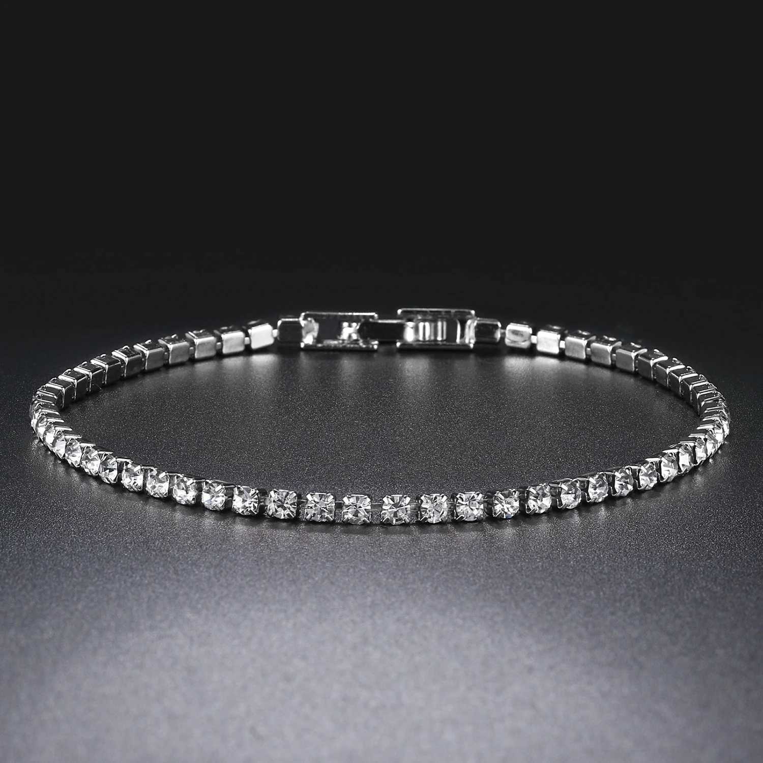 Fashion Multicolor Tennis Bracelet for Women 2.5/3/4/5mm Zirconia Charm Designer Tennis Chain Men Bracelet Wedding Jewelry KC128C250411