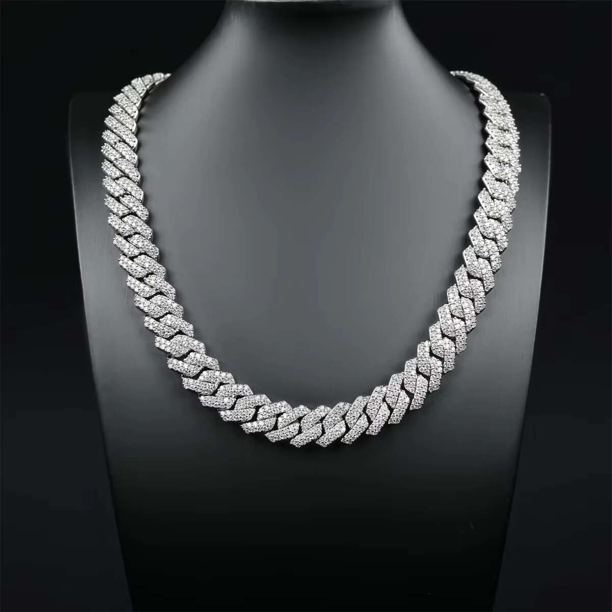 Plated Hip Hop Jewelry Necklace Cuba 14mm Wholesale Cuban k Chain Gold Gift Hiphop Unisex Li Zircon Precious Metal Alloy