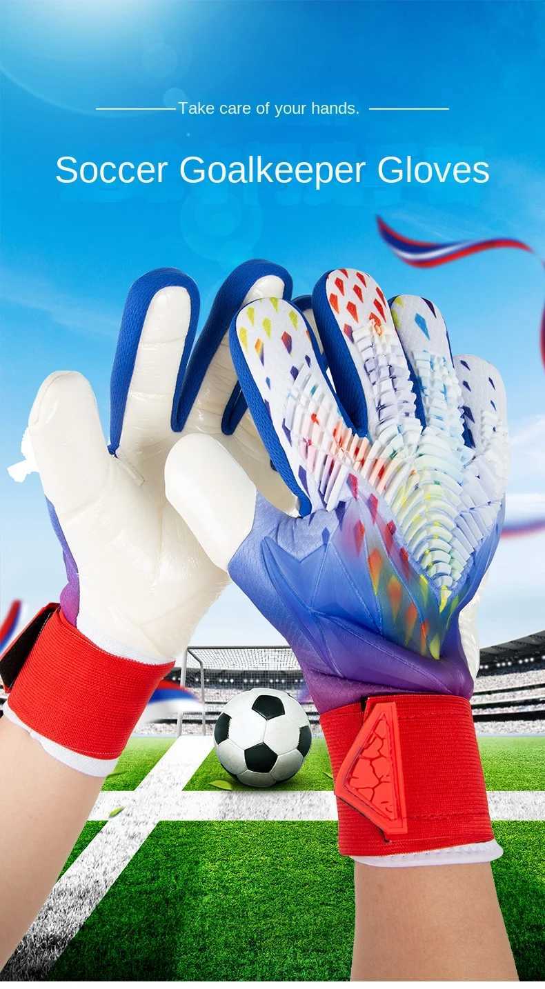 Latex Wear resistant and Anti slip Goalkeeper Gloves for Childrens Football Goalkeeper GlovesXJ250412