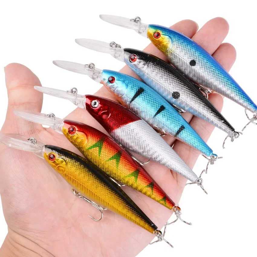 1pcs Minnow Fishing lure Pike Fake Bait Minnows 11cm 10.5g Wobbler Crankbait Trout Carp Fishing Lures Swimbait Tackle Z250411