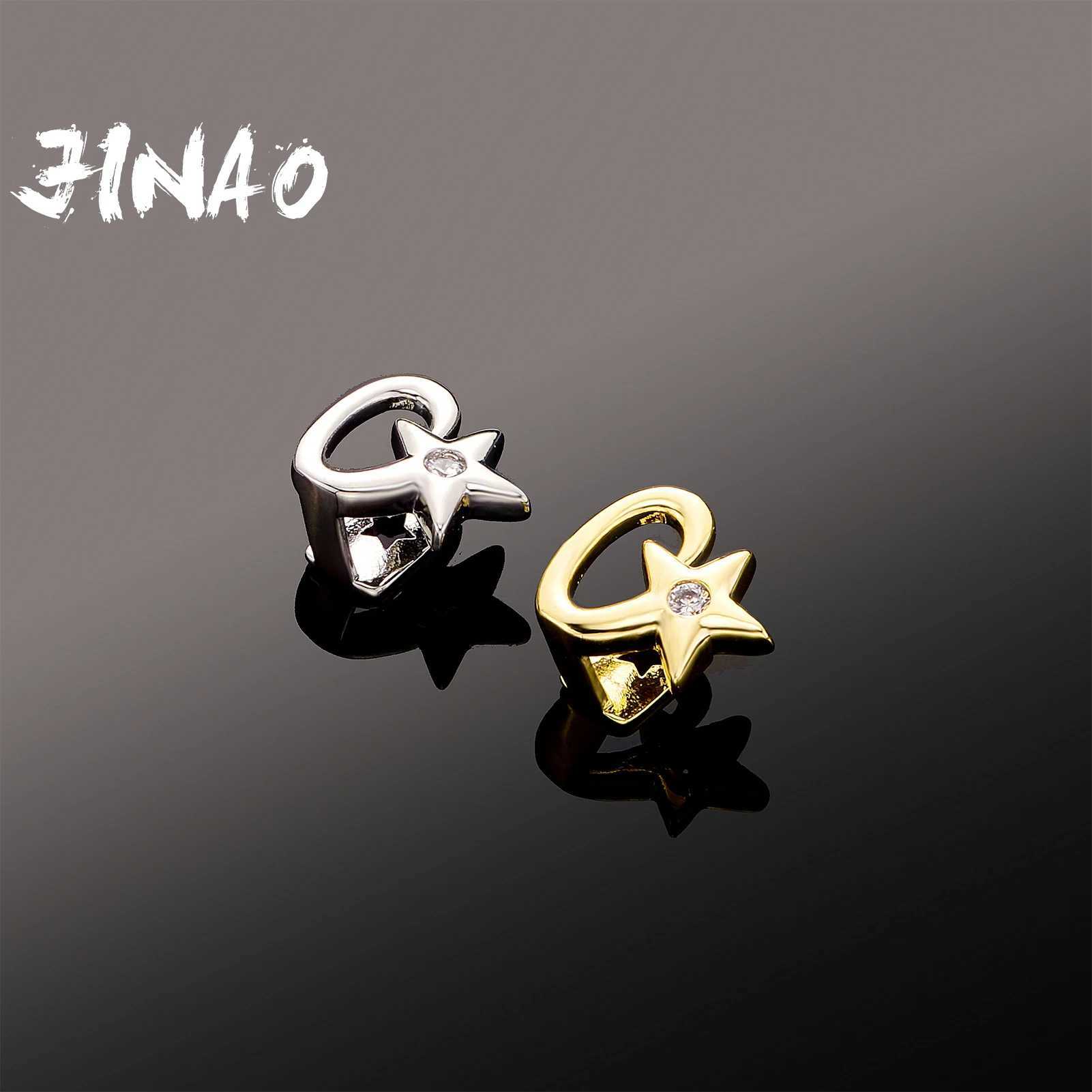 JINAO 2023 New HIP HOP Openwork Star Design High Quality Ice Cravejado AAA+Cubic Zircon Grillz Free Delivery Jewelry W250412
