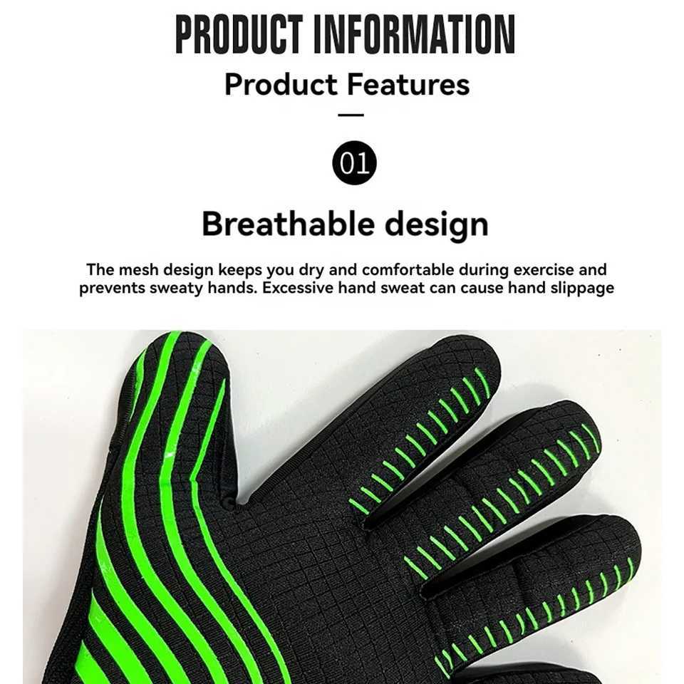 Loogdeel Childrens Thick Goalkeeper Gloves Latex Football Finger Protect Adult Soocer Training Breathable Goalkeeper GlovesW251112